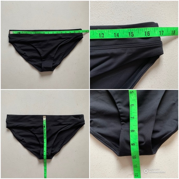Prana Large Bikini Set Color Block Tulum Top + Black Summer Wave Bottom NWT - Picture 13 of 15